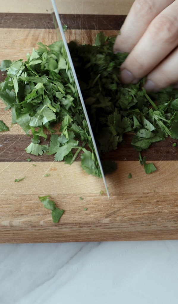 chopped cilantro